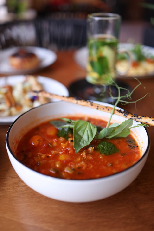 Waterless Vegetable Soup in the Platinum Cookware